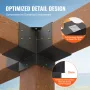 Pergola Bracket Kit 6''x6 '', indre størrelse 5,6 "X5,6 2 stk