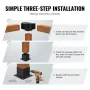 Pergola Bracket Kit 6''x6 '', indre størrelse 5,6 "X5,6 2 stk