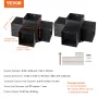 Pergola Bracket Kit 6''x6''(Inner Size 5.6x5.6), 2pcs 4-Way Heavy Duty Corner Bracket Woodworks DIY Post Base Kit, Easy Installa