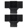 Pergola Bracket Kit 6''x6''(Inner Size 5.6x5.6), 2pcs 4-Way Heavy Duty Corner Bracket Woodworks DIY Post Base Kit, Easy Installa