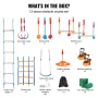 2x56 ft Ninja Warrior Obstacle Course Kids Udendørs Slackline