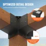 Pergola Bracket Kit 6''x6 '', indre størrelse 5,6 "X5,6 4stk