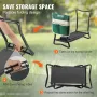 Garden Kneeler and Seat, 330 lbs Load Capacity, 8" EVA Wide Pad, Foldable Garden Stool, Kneeling Bench for Gardening with Tool
