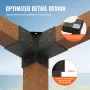 Pergola Bracket Kit 4''x4 '', Indre størrelse 3.6 "X3.6 4stcs