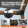 Pergola Bracket Kit 4''x4 '', Indre størrelse 3.6 "X3.6 4stcs