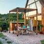 Pergola Bracket Kit 4''x4 '', Indre størrelse 3.6 "X3.6 4stcs