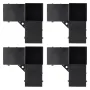 Pergola Bracket Kit 4''x4 '', Indre størrelse 3.6 "X3.6 4stcs