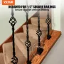 Aluminiumslegering Baluster Sko Square Balusters Baluster