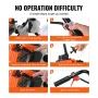 Tiller Cultivator Gas Powered, 38CC 4-Stroke Garden Cultivator, Tiller with 4 Steel Adjustable Front Tines for Lawn, Garden and 