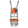 Tiller Cultivator Gas Powered, 38CC 4-Stroke Garden Cultivator, Tiller with 4 Steel Adjustable Front Tines for Lawn, Garden and 