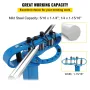 Compact Bender Metal Manual Floor Type 7 Dies 1-3" Fabrication Metal Pedestal Solid Handle Telescoping Mountable 117.2cm Handle 