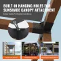 Pergola Bracket Kit 10.2 cm x 10.2 cm, Inner Size 9.1 cm x 9.1 cm 2pcs 4-Way Heavy Duty Corner Bracket Woodworks DIY Post Base K