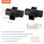 Pergola Bracket Kit 10.2 cm x 10.2 cm, Inner Size 9.1 cm x 9.1 cm 2pcs 4-Way Heavy Duty Corner Bracket Woodworks DIY Post Base K
