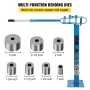 Compact Bender Metal Manual Floor Type 7 Dies 1-3" Fabrication Metal Pedestal Solid Handle Telescoping Mountable 117.2cm Handle 