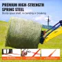 49 "Hay Spear, Bale Spears 3000lbs Loading Capacity, Skid Steer