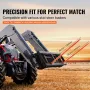 49 "Hay Spear, Bale Spears 3000lbs Loading Capacity, Skid Steer