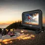 Inflatable Movie Screen, 14 FT Inflatable Projector Screen for Outside with Blower and Carrying Bag, Front/Rear Projection, Oxfo