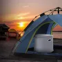 Bærbar camping toilet indre spand med låg telefonhylde og