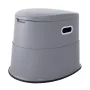 Portable Toilet for Camping, Porta Potty with 1.3 Gal Detachable Inner Bucket & Removable Paper Holder, Commode with Dual Lids, 