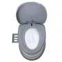 Bærbar camping toilet indre spand med låg telefonhylde og