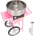 Commercial Cotton Candy Machine med Cart Sugar Floss Maker 1000W Party