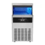 Commercial Ice Maker, 110lbs/24H, Ice Maker Machine, 60 Ice Cubes in 12-15 Minutes, Freestanding Cabinet Ice Maker with 33lbs St