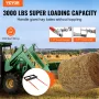 49 "Hay Spear, Bale Spears 3000 lbs Loading Capacity, Skid