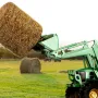 49 "Hay Spear, Bale Spears 3000 lbs Loading Capacity, Skid