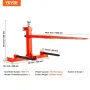 49" Hay Spear, Bale Spears 1600lbs Loading Capacity, Three-Point Hitch Tractor Attachment with 2pcs 17.5" Stabilizer Spears, Qui