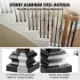 Aluminum Alloy Baluster Shoes Stair Flat Shoe with Screw Holes for 1/2 Inch Square Scroll Basket Twist Knuckle Staircase Baluste