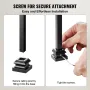 Aluminum Alloy Baluster Shoes Stair Flat Shoe with Screw Holes for 1/2 Inch Square Scroll Basket Twist Knuckle Staircase Baluste