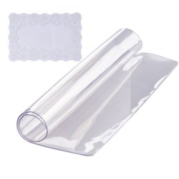 Clear Table Cover Protector, 36"x36"/916 x 916 mm Table Cover, 1.5 mm Thick PVC Plastic Tablecloth, Waterproof Desktop