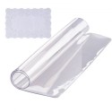 Clear Table Cover Protector, 12" x12"/305 x 305 mm Table Cover, 1.5 mm Thick PVC Plastic Tablecloth, Waterproof Desktop