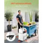 Commercial Sugar Cane Juicer, 750W Electric Sugarcane Juicer Machine with 300KG/H High Output, 3 Stainless Steel Rollers, Sugarc