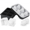 Ice Ball Maker Silicone Ice Cube Tray with Lid 2 Packs Whiskey Cocktail