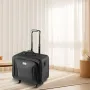 Rolling Makeup Train Case Large Storage 3 Tiers, Convenient Carry With Handle, Wheels, Strap, Professional Makeup Storage Organi