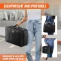 Makeup Train Case Large Storage 3 Tiers, Convenient Carry With Handle, Strap, Professional Waterproof Oxford Makeup Storage Orga