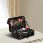 Makeup Train Case Large Storage 3 -lag, praktisk bære med