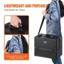 Makeup Train Case 370MM Large Portable Cosmetic Case, 6 Tier Trays Professional Makeup Storage Organizer Box Make Up Carrier wit