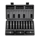 1/2 "Drive Impact Socket Set, 13 stykker Deep Socket Set Metric 10-24mm, 6 Point CR-V Alloy Steel til Auto Repair, let at læse