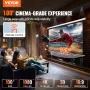 Motorized Projector Screen, 100 inch 16:9 4K 1080 HD Electric Projector Screen, Automatic Projection Screen with Remote Control,