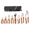 Pliers Set, 8-Piece, High Carbon Steel, 12"/10"/8" Groove Joint Pliers, 8" Linesman's Pliers, 6" Slip Joint Pliers, 8" Long