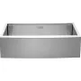 Farmhouse Kitchen Sink, 304 Stainless Steel Drop-In Sinks, Top Mount Single Bowl Basin with Ledge & Accessories, Household Dishw