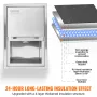 Drop in Ice Chest, 46 cm L x 30.5 cm W x 36.8 cm H Stainless Steel Ice Cooler, Commercial Ice Bin with Sliding Cover, 38.7 L Out