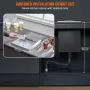 Drop in Ice Chest, 46 cm L x 30.5 cm W x 36.8 cm H Stainless Steel Ice Cooler, Commercial Ice Bin with Sliding Cover, 38.7 L Out