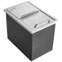 Drop in is Chest, 18 "L X 12" W X 14.5 "H Rustfrit ståliskøler