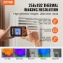 Thermal Imaging Camera, 256 x 192 IR Resolution Pocket Infrared Thermal Imager with WiFi, 25Hz Refresh Rate Thermal Camera Pocke