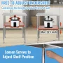 Stainless Steel Prep Table, 30 x 30 x 36 Inch, 800lbs Load Capacity Heavy Duty Metal Worktable with Adjustable Undershelf & Feet