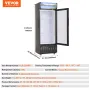Commercial Merchandiser Refrigerator, 6.8 Cu.Ft / 195L Beverage Refrigerator Cooler Merchandiser, Glass Door Display Refrigerato