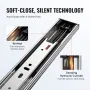 10 Pairs of 558.8mm Drawer Slides Side Mount Rails, Heavy Duty Full Extension Steel Track, Soft-Close Noiseless Guide Glides Cab